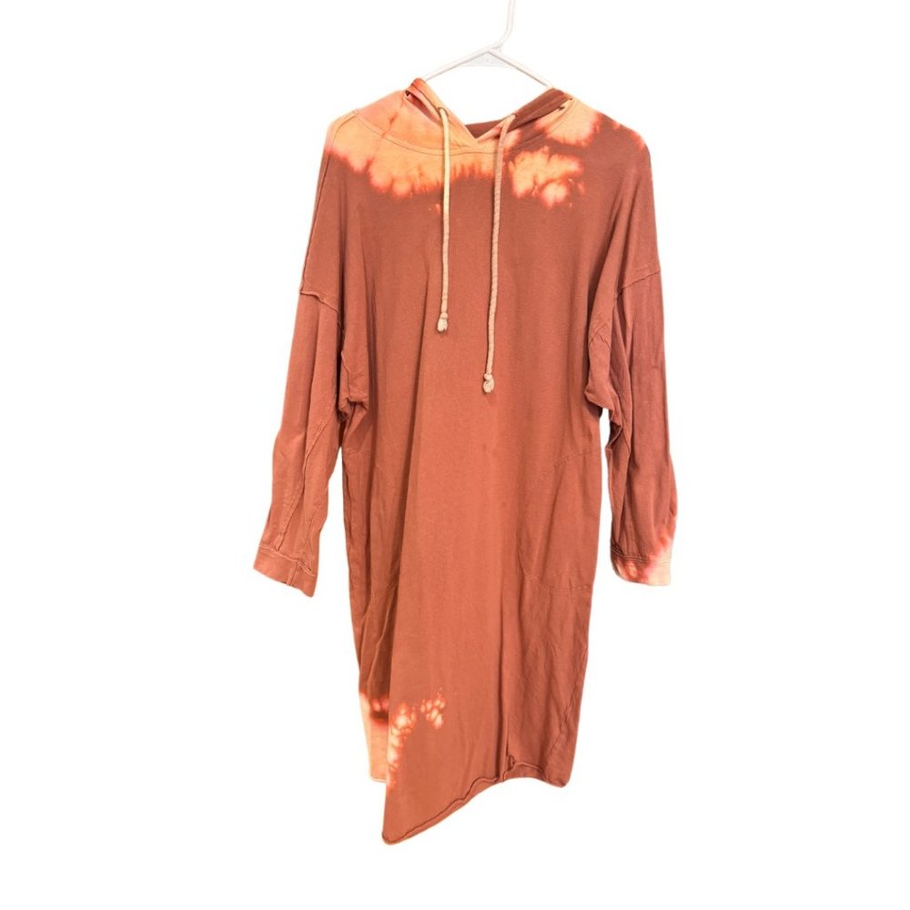 Burnt Orange Medium Bleach Dye dress